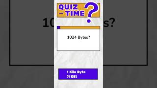 1 KB quiz computer computergk gk computergkknowledge english computerquiz [upl. by Pepillo]