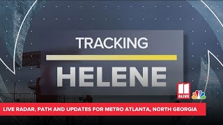 WATCH LIVE Tracking Hurricane Helene path radar  11Alive News Atlanta [upl. by Magan]