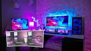 Lighting My Setup with Philips Hue [upl. by Ahsinan869]