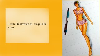 Fashion illustrationHow to illustrate croqui like a proStyle Art [upl. by Laeahcim]