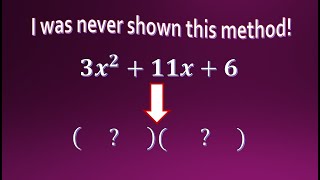 EASIEST way to factorise trinomials when a≠1 [upl. by Highams]