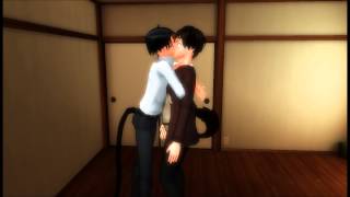 【Shingeki no MMD】Cute kiss LevixEren Ñeavi [upl. by Aeht]