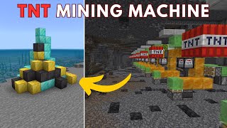 TNT Duper Mining Machine Tunnel Bore Tutorial  Minecraft Bedrock Edition [upl. by Christel511]