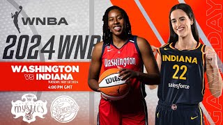 Washington Mystics vs Indiana Fever I WNBA 2024 Live scoreboard [upl. by Neelyhtak]