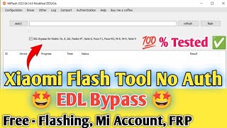 Redmi 7A 8A 8A Dual Note 8 Note 9 Poco F1 No Auth Flashing FRP Remove  Mi flash tool No auth [upl. by Burford339]