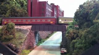 N Scale Penn Central on Dave Vollmers Juniata Division [upl. by Gotthard965]