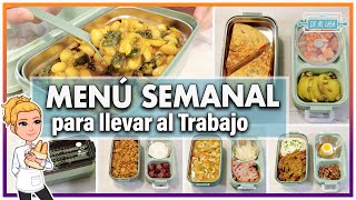 COMIDA para LLEVAR 👉 MENÚ SEMANAL para LLEVAR al TRABAJO 👷‍♀️ DELICIOSO 😋 Ideal TUPPER y BENTO BOX [upl. by Arramahs42]