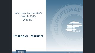 NeurOptimal® PASS LIVE Exclusive Event  Training vs Treatment [upl. by Loretta780]