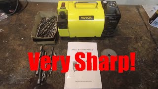 VEVOR 13b Drill Bit Sharpener Test and Review 313mm 90140 Degree and Split Points [upl. by Acinna400]