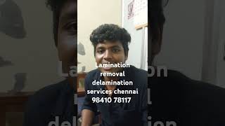 How to remove lamination from original document Lamination removal delamination chennai 98410 78117 [upl. by Hermia513]