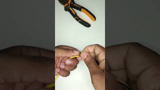 Wire joined tips for beginners Electrician electrical wirejoint voltage [upl. by Odnalor]