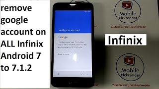 how to remove google account on infinix hot 5 x559 x559f x559c note x571 android 70 to 712 [upl. by Soigroeg]