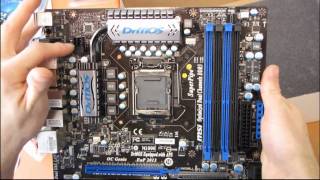 MSI P55GD85 Core i5 SLI USB30 SATA3 Motherboard Unboxing amp First Look Linus Tech Tips [upl. by Mcquade]