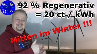 Billiger regenerativer Strom im Winter für Wärmepumpe und EAuto [upl. by Conney]