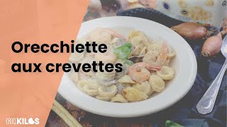 Orrechiette aux crevettes RECETTE des pâtes aux crevettes champignons et épices [upl. by Olaf146]