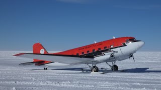 Flight on a BT67 Basler from Vostok polar station to the Antarctic shore [upl. by Sajet403]