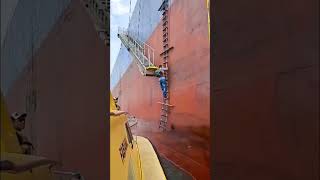 Ship Pilot takes advantage of waves to board ship [upl. by Jeffers]