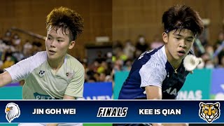 Goh Jin Wei Eagles 🦅 vs Kee Is Qian Tigers 🐯  President Cup Malaysia 2023 [upl. by Houston472]