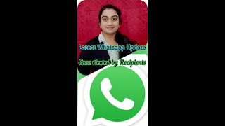 Latest whatsapp update Once viewed by recipients picture disappears [upl. by Say]