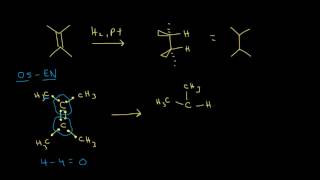 Hydrogenation  Alkenes and Alkynes  Organic chemistry  Khan Academy [upl. by Kiley]