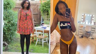 How I went from a size 18 to size 8  My extreme weightloss transformation fitness journey amp tips [upl. by Llehsad]