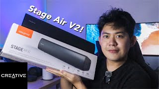 Creative Stage Air V2 PORTABLE BLUETOOTH DESKTOP SOUNDBAR Philippines [upl. by Drannel]