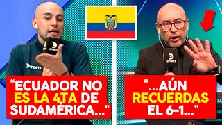 Samuel Vargas dice que ECUADOR NO ES la 4ta de SUD y PANELISTAS le RESPONDEN [upl. by Naffets]