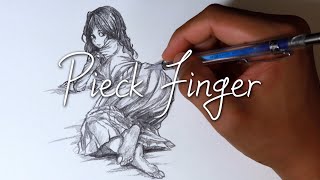 Drawing Attack On Titan Pieck Finger [upl. by Arded]