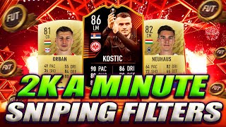 MAKE 2K EVERY MINUTE FIFA 22 BEST SNIPING FILTERS amp TRADING METHODS 🤑 [upl. by Born]