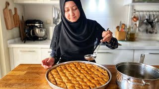 How to Make Baklava From Scratch Easy Turkish Walnut Baklava With Secrets You Cant Find [upl. by Helenka556]