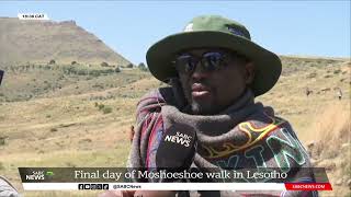 Moshoeshoe walk enters final day in Lesotho [upl. by Joachima]