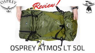 Recensione Osprey Atmos AG Lt 50L e commenti  Live4Wild [upl. by Eenad925]