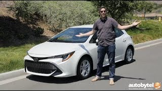 2019 Toyota Corolla Hatchback SE Test Drive Video Review [upl. by Shaer]