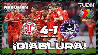 Resumen y goles  Toluca 41 Mazatlán  Liga Mx  CL2024 J2  TUDN [upl. by Harle]