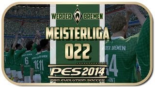 PES 2014 MEISTERLIGA 022 HD  SV Werder Bremen  Borussia Mönchengladbach  Lets Play PES 2014 [upl. by Akerdal]