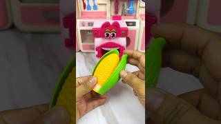 Satisfying With Unboxing Miniature Washing Machine Eating Corn Set Toys ASMR Videos [upl. by Ojimmas]