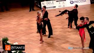 Nino Langella  Kristina Moshenskaya GOC Stuttgart 2014 WDSF Grand Slam latin 3 round  rumba [upl. by Lisette]