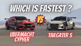 Ubermacht Cypher Vs Obey Tailgater S  Drag Race  Which is Fastest   Los Santos Tuners DLC [upl. by Lyudmila]