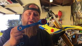 2018 RMZ450 shock linkage fix [upl. by Eidissac]