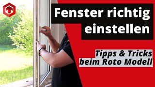 So stellst du dein ROTO FENSTER richtig ein  Welches WERKZEUG zum FENSTER EINSTELLEN tonitec [upl. by Eatnhoj]