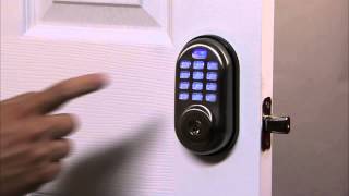 Yale Real Living Push Button Deadbolt Programming  User PIN Code Registration 02 [upl. by Adnah]