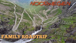 NoorwegenNorway  Trollstigen Lom Vøringsvossen Stryn beautiful scenic roads and more [upl. by Ayot615]