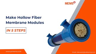 Hollow fiber membrane modules in 5 Steps  MEMS [upl. by Adilen]