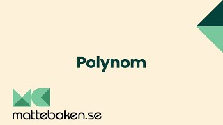 Polynom  Matte 2 [upl. by Nitz508]