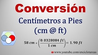 Convertir de Centimetros a Pies cm to ft 1 [upl. by Nylrats]