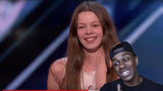 AMERICAS GOT TALENT COURTNEY HADWIN GOLDEN BUZZER PERFOMANCE REACTION [upl. by Oram]