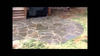 Sealing a Flagstone patio FlagstonePatiobeingSealedmp4 [upl. by Einnaej]