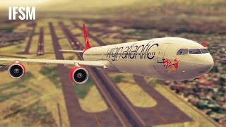 Infinite Flight Airbus A340 Virgin Atlantic livery  KLAX  KPSP [upl. by Yorle]