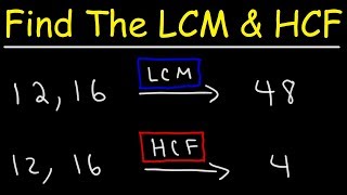 How To Find The LCM and HCF Quickly [upl. by Anigal]