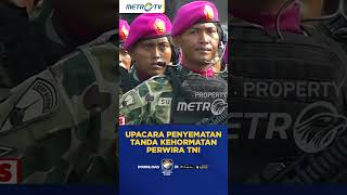 Upacara Penyematan Tanda Kehormatan Perwira TNI shorts [upl. by Atikan]